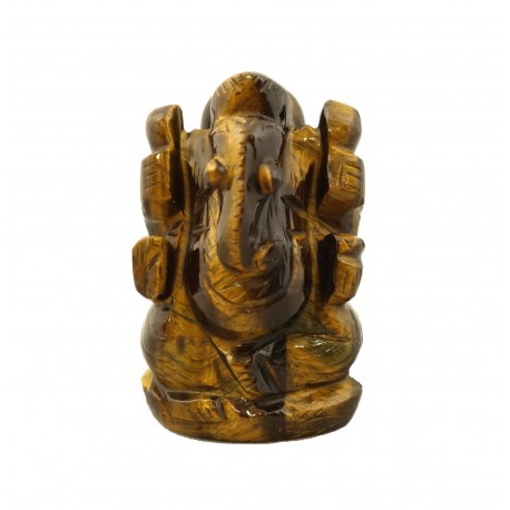 Statuette Ganesh Oeil de tigre IN21521